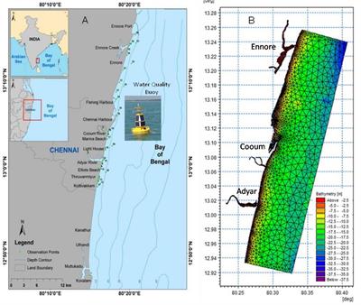 Coupled hydrodynamic and water quality modeling in the coastal waters off Chennai, East Coast of India